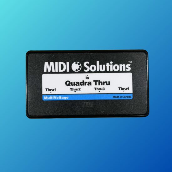 MIDI Solutions Quadra Thru 4 Output MIDI Thru Box