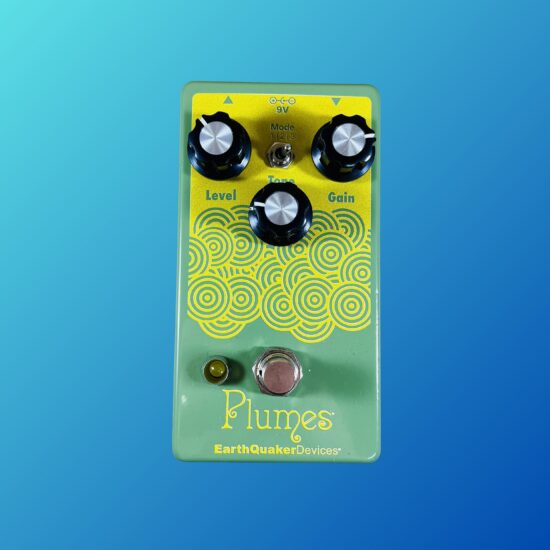 EarthQuaker Devices Plumes Small Signal Shredder Overdrive Limited Edition 2019 - Present Gold / White Print